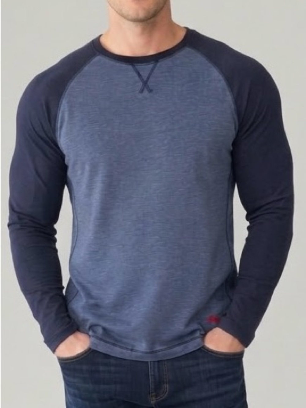 Tommy Bahama Men's Blue Heathered Crewneck Sweatshirt Size XL